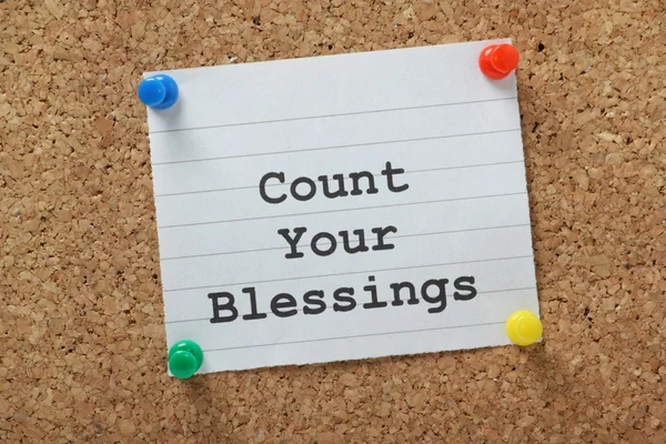 Räkna dina välsignelser — Stockfoto