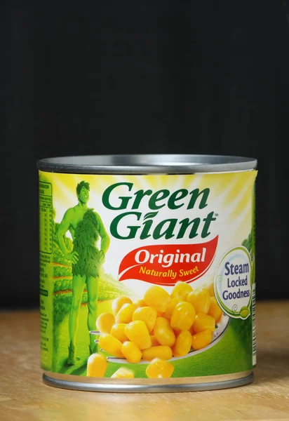 Grön jätte sockermajs — Stockfoto