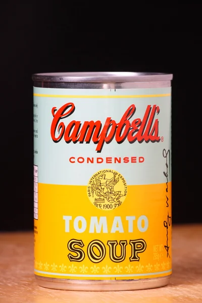 Sopa de tomate Campbell — Foto de Stock