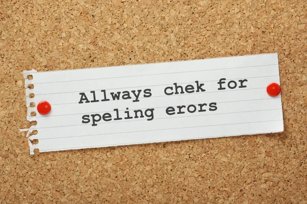 Spelling Concept — Stockfoto