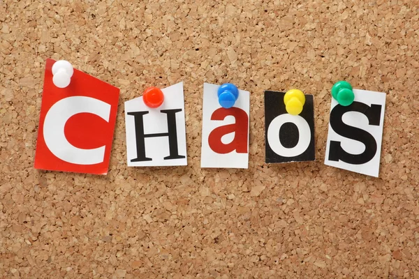 The word Chaos — Stock Photo, Image