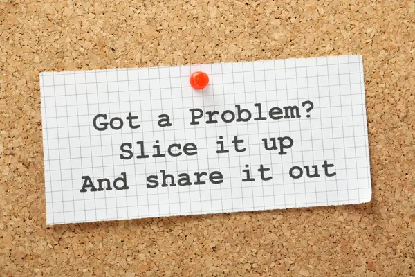 Concepto de compartir problemas — Foto de Stock