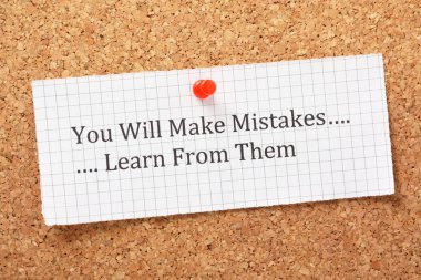 Learn From Mistakes Concept clipart