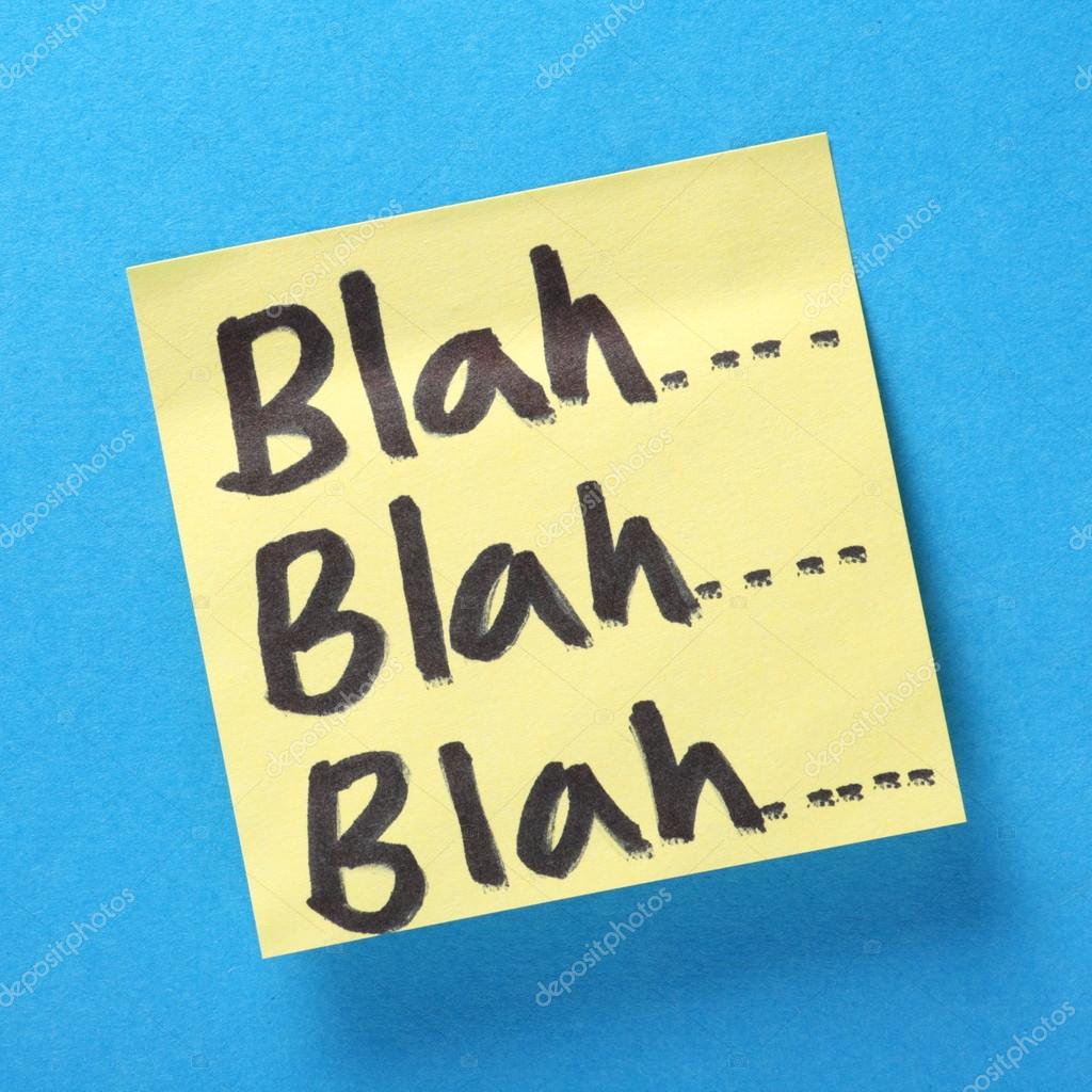 Blah Blah Blah Talking Nonsense Concept Stock Photo by ©thinglass 41431603
