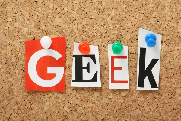 Slovo geekη λέξη geek — Stock fotografie