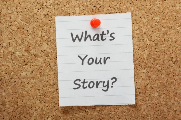 Vad är din historia?? — Stockfoto