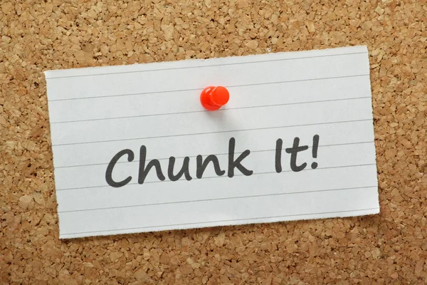 Chunk It! — Stock Photo, Image