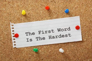 The First Word clipart