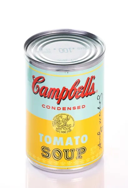 Sopa de tomate Campbell — Foto de Stock