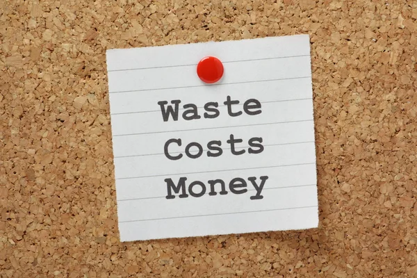 Waste Costs Money — Stock Photo, Image