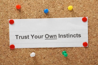 Trust Your Own Instincts clipart