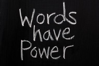 Words Have Power clipart