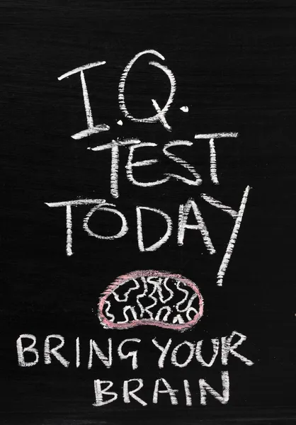 IQ Test Today — Stock Photo, Image