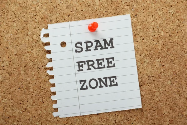 Zona livre de spam — Fotografia de Stock