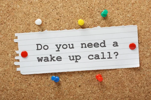 Moet u een wake up call? — Stockfoto