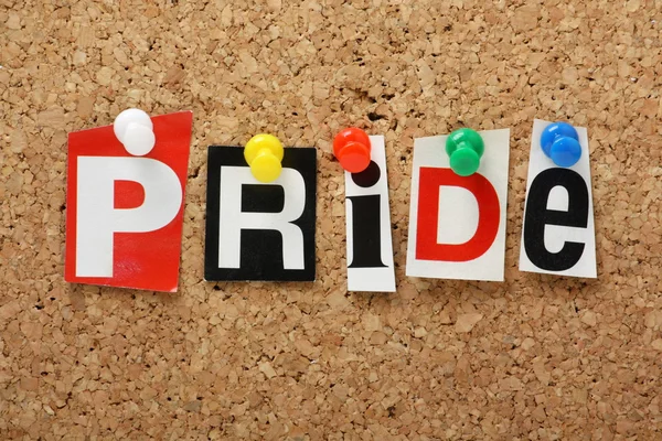 The word Pride — Stock Photo, Image