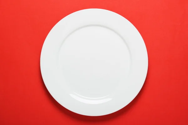 White Dinner Plate — Stock Photo, Image