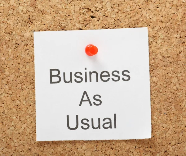 Business As Usual — Stock Photo, Image