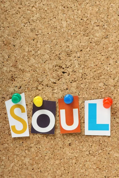 The word Soul — Stock Photo, Image