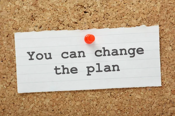 Change The Plan — Stock Photo, Image
