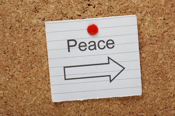 Frieden auf diese Weise — Stockfoto