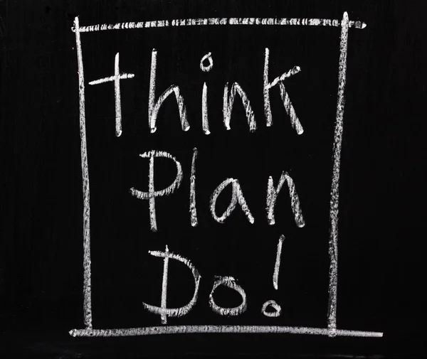 Piensa Plan Do ! —  Fotos de Stock