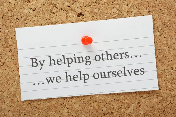 Ajudar os outros — Fotografia de Stock