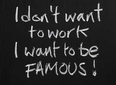 I want to be Famous clipart