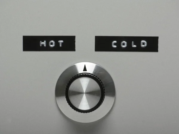 热或冷的控制开关 — 图库照片