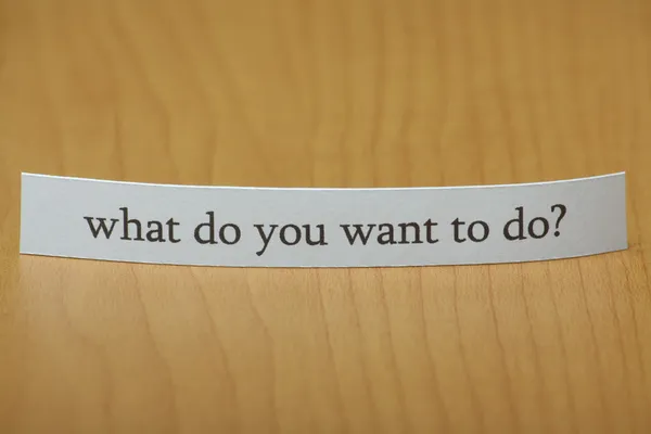 Que veux-tu faire ? ? — Photo