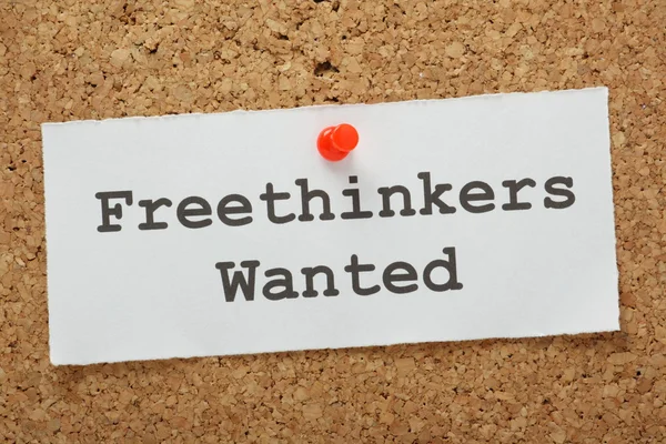 Freethinkers Wanted — Stock Photo, Image
