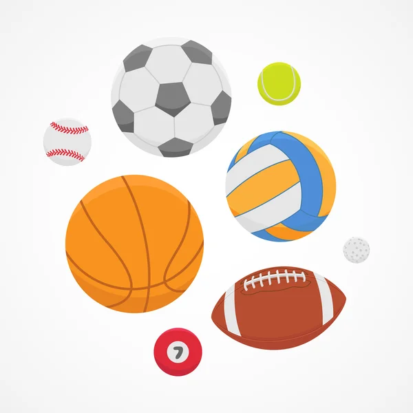Balles de sport — Image vectorielle