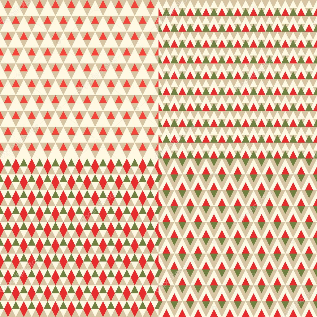 Christmas geometric pattern