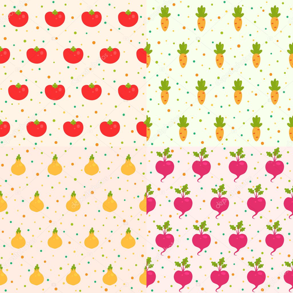 Set vegetable patterns