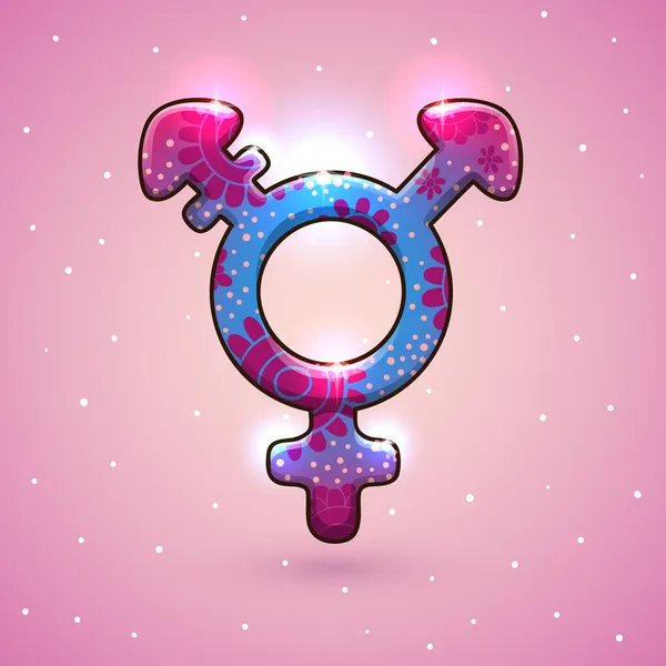 Transgender-Sexsymbol — Stockvektor