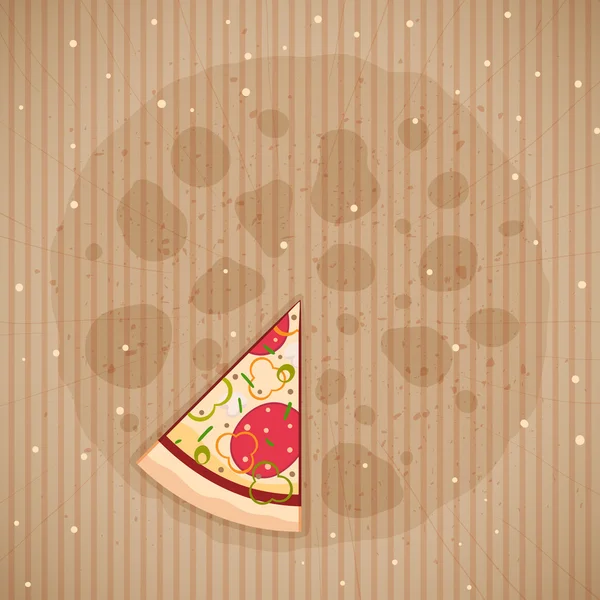 Pizza slice — Stock Vector