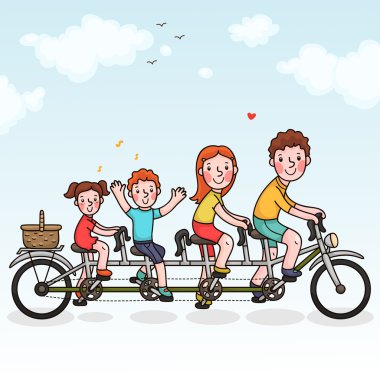 Aile iki kişilik bisiklet