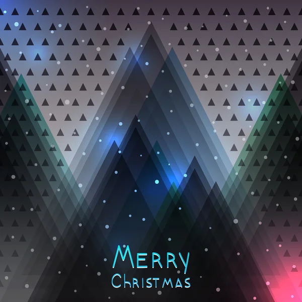 Abstrakte Weihnachten Hintergrund mit Weihnachtsbaum — Stockvektor