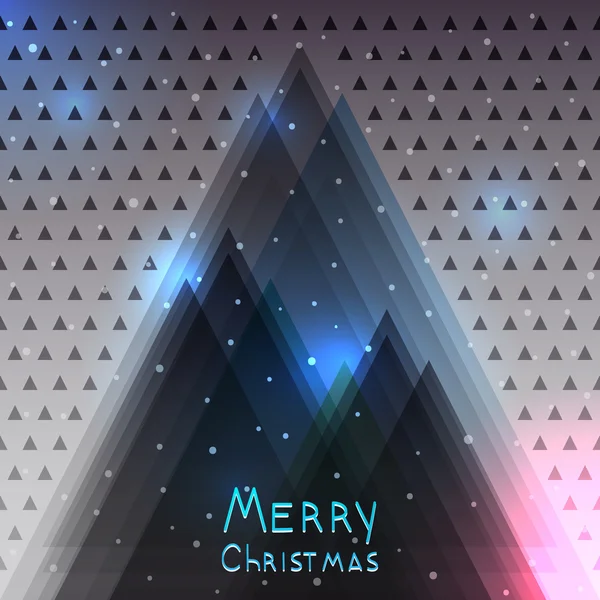 Abstrakt jul bakgrund med julgran — Stock vektor