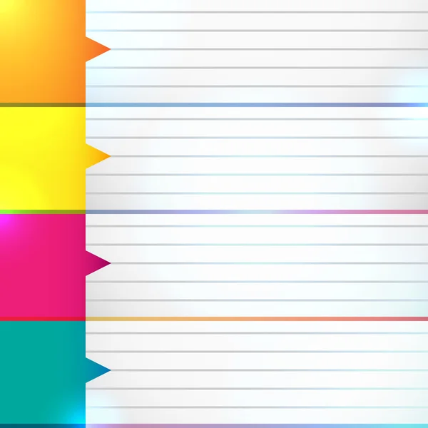 Абстрактний барвистий фон для організатора — стоковий вектор