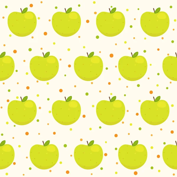 Шаблон с яблоками — стоковый вектор
