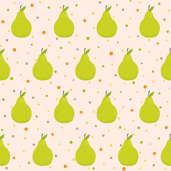 Pattern with pears — Stock Vector
