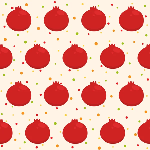 Pattern with pomegranates — Stock Vector
