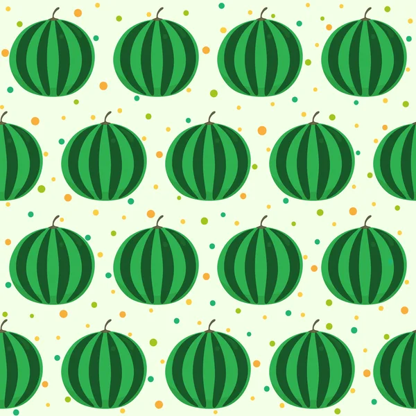 Pattern with watermelons — Stock Vector
