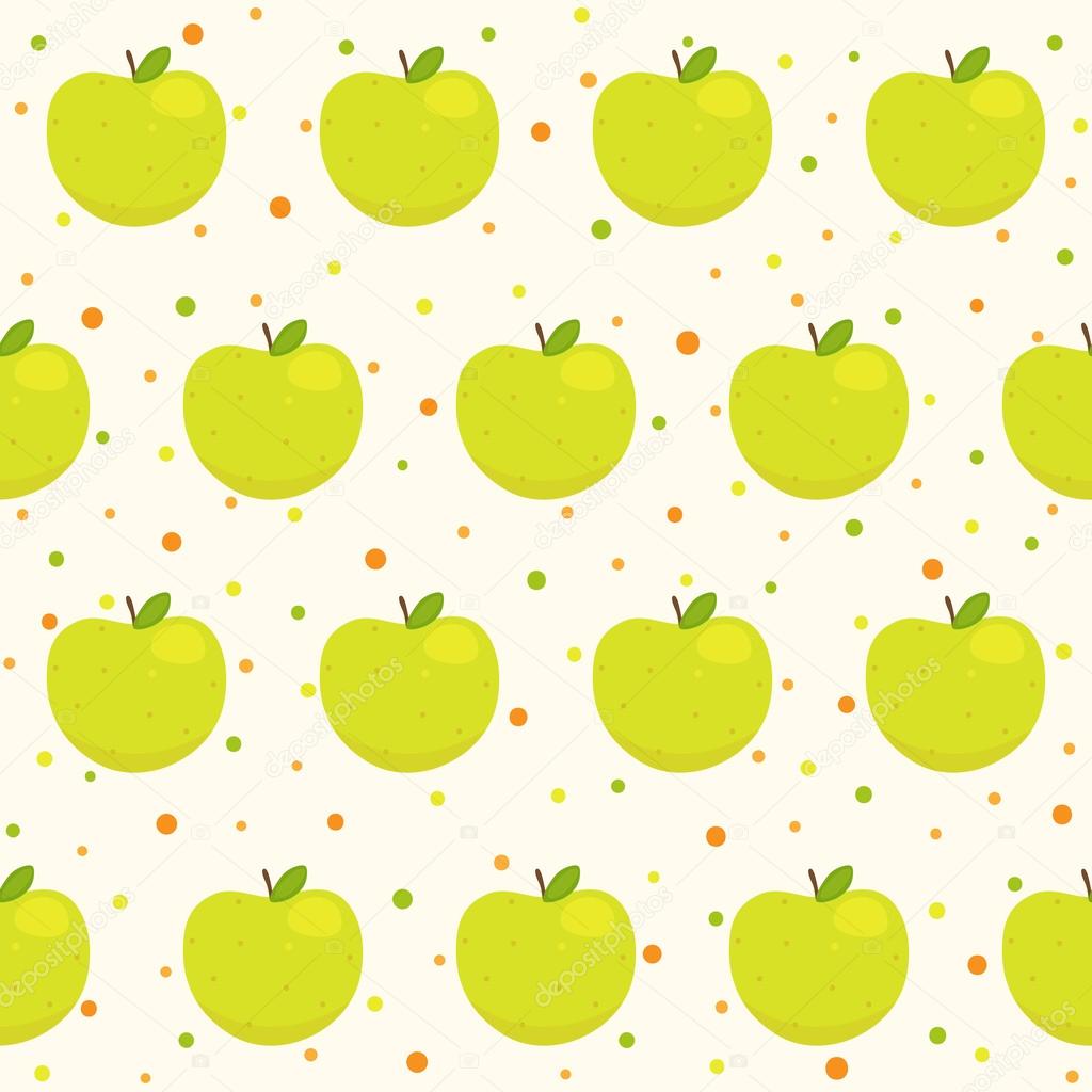 Pattern with apples