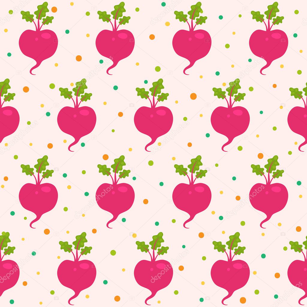 Pattern with beetroot