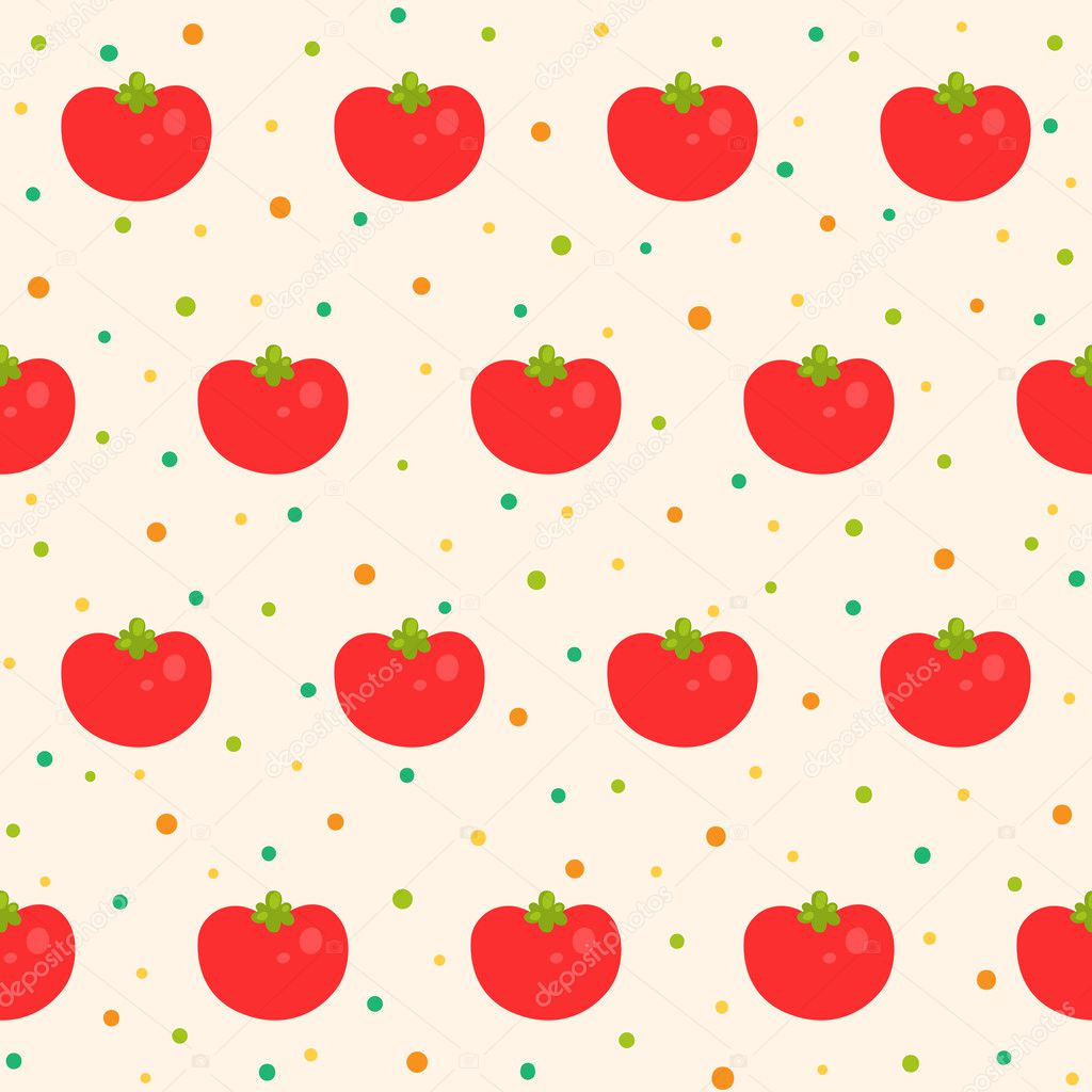 Pattern with tomatoes