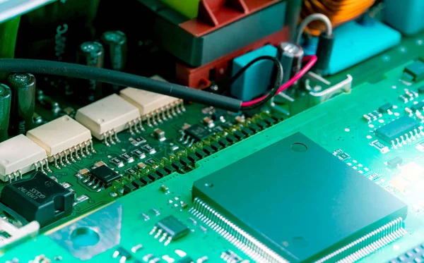 Papan Sirkuit Elektronik Teknologi Papan Sirkuit Motherboard Semiconductor Mainboard Komputer — Stok Foto