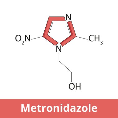 Metronidazole. An antibiotic and antiprotozoal medication used either alone or with other antibiotics to treat pelvic inflammatory disease, endocarditis, and bacterial vaginosis. clipart