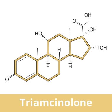 Triamcinolone.A glucocorticoid used to treat certain skin diseases, allergies, and rheumatic disorders. It is also used to prevent worsening of asthma and COPD.